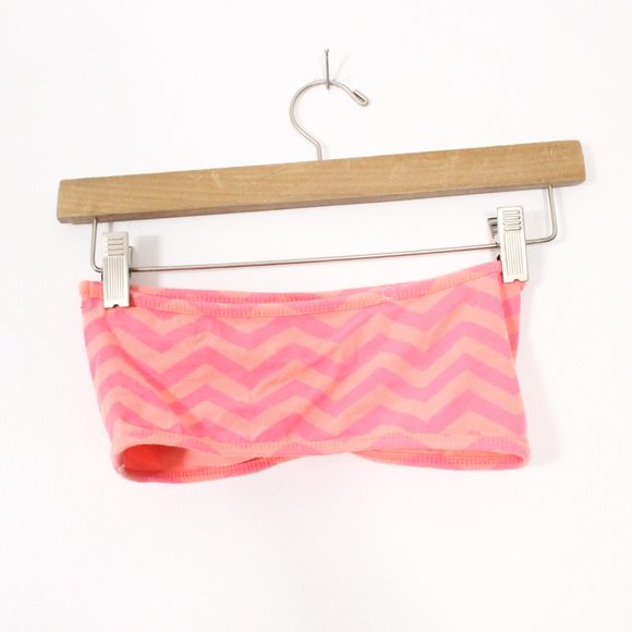 *Bluecrush Pink Orange Chevron Bandeau, Small - Picture 3 of 3